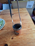 Glas mit Tasche