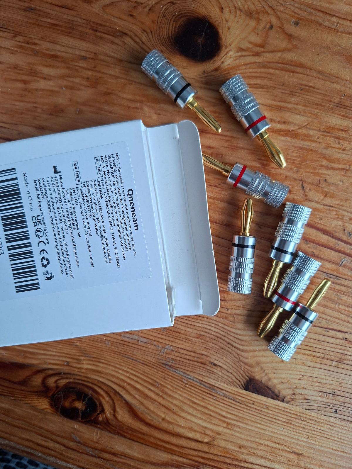 8 Bananenstecker für Lautsprecher